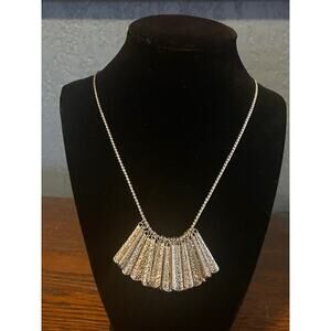 Lydell New York Silver‎ Tone Statement Necklace NWT
